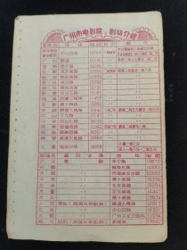 50年代图书插页一张：广州市电影院、剧场介绍、各交通单位市内售票地点介绍