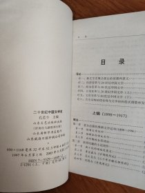 二十世纪中国文学史（上下）