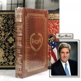 美国前国务卿约翰·克里签名本John Kerry / A CALL TO SERVICE Signed 1st Edition Easton Press