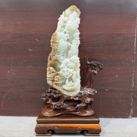 精品和田玉摆件山水