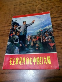 毛主席是我们心中的红太阳，油画版，16开毛主席和林彪合影只有一张啦！缺八张