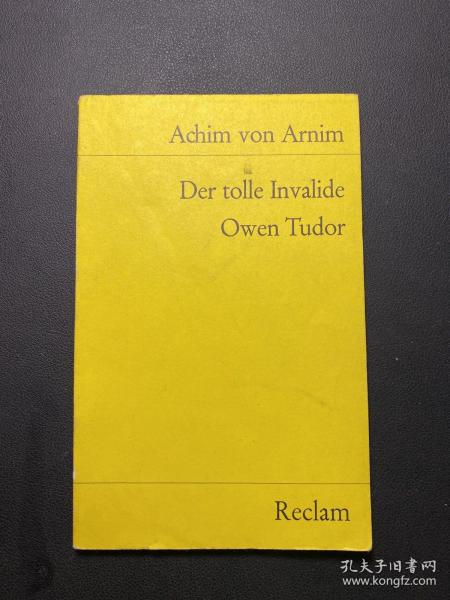 Der tolle Invalide Owen Tudor  德文袖珍本