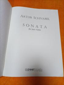 ARTUR SCHNABEL SONATA for violin ciola and violon