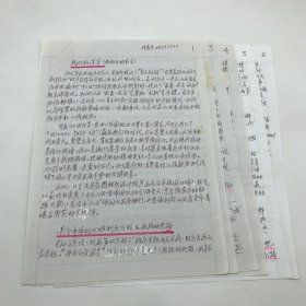 著名古建筑学家，87版《红楼梦》顾问委员会委员，北京大观园设计者，著名旅游学家杨乃济，新世纪初为山西省长治市撰写文旅创意宣言《我们的谎言》手稿一份六页（杨乃济旧藏）