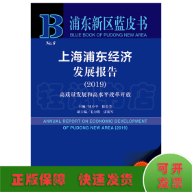 上海浦东经济发展报告2019高质量发展和高水平改革开放（2019版）/浦东新区蓝皮书