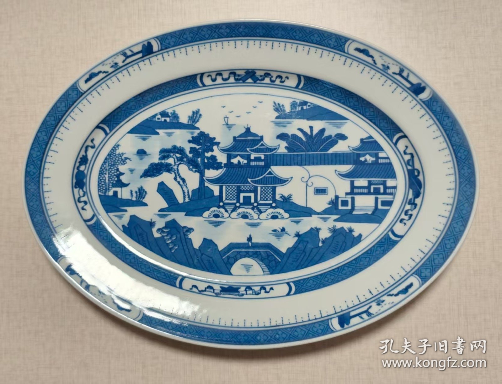 人民瓷厂景德镇盘子+勺子成套