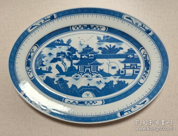 人民瓷厂景德镇盘子+勺子成套