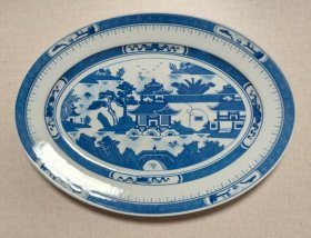 人民瓷厂景德镇盘子+勺子成套