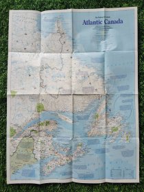 National Geographic国家地理杂志地图系列之1993年10月 Atlantic Canada 加拿大大西洋沿岸地图