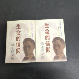 生命的信仰：徐志摩文选（上下册全二册2本合售）