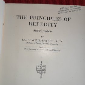 The Principles of Heredity【郑丕留，于威斯康辛大学购书。】