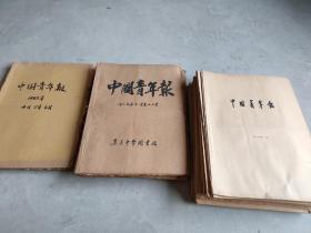 中国青年报老报纸合订本批发:1982年，1985年，1986年，1987年，1988年，80年代老报纸合订本37个月合售，详细月份见最后一副图。