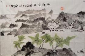 顾爱民，120X80cm!
         顾爱民，苏州藉画家，面壁书画唯一传承人。刘海粟一系单传弟子。百度小宗师，江苏省美术家协会会员，中国国礼艺术家（扇面专业），写意牡丹画大家，一系例作品。曾入展过文化部、中国美协，中国书协及各省文化厅主办的展览（获奖）2020年入库苏文供《传统文化扇的扇面创作》，获“双十佳“苏州市政府奖。