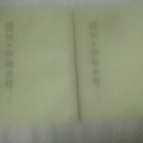 诗词曲语辞汇释 上下册 有章