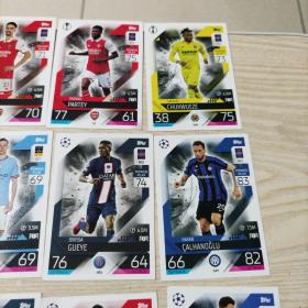 TOPPS足球球星卡30张