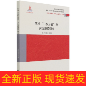 农地“三权分置”与实现路径研究