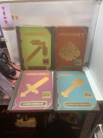 MINECRAFT （construction handbook,update edition） 【我的世界，建筑手册游戏攻略 英文原版 精装】四册合售