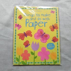 Usborne Things to make and do with paper 英文绘本 儿童绘本