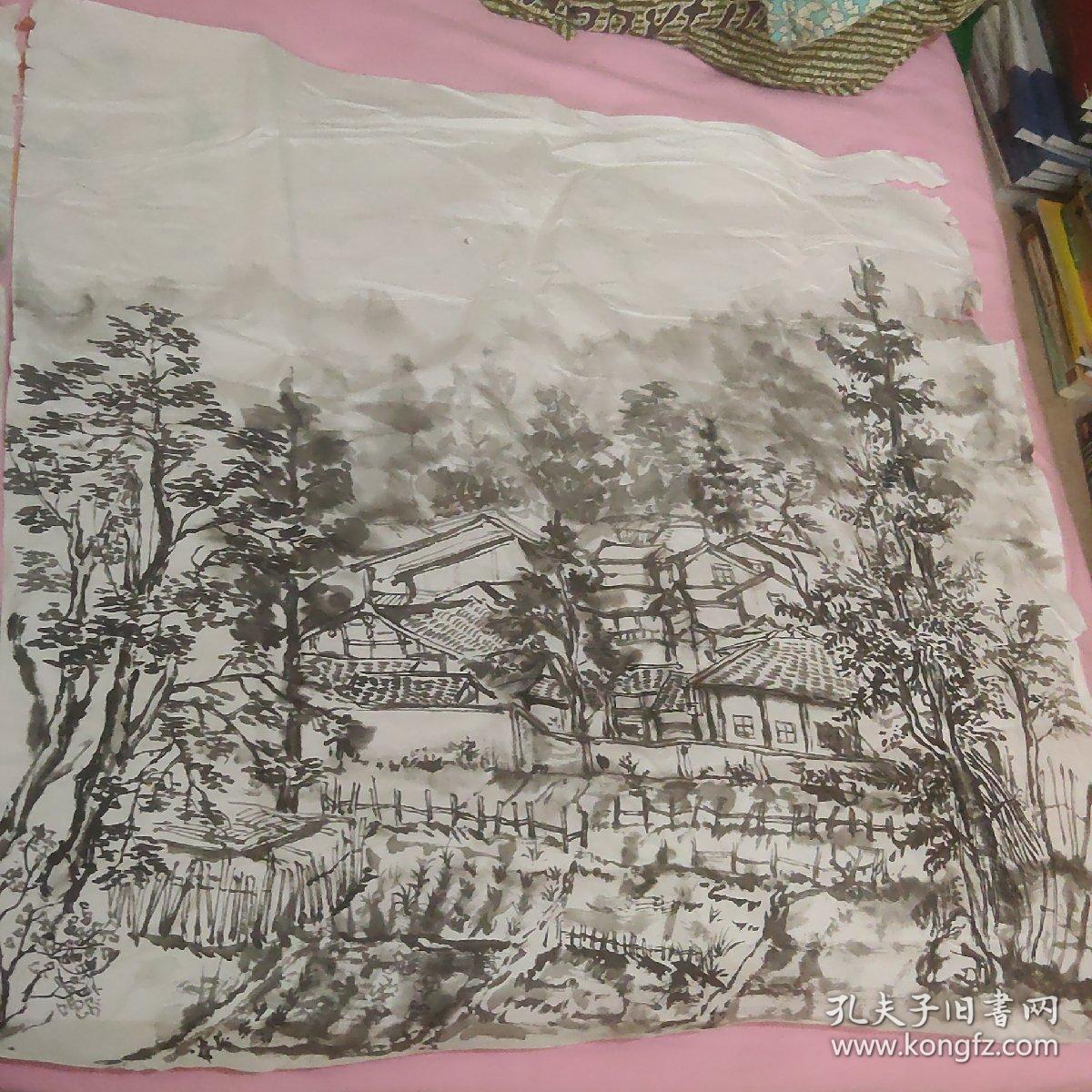 点击查看原图 无款无名山水画2张
