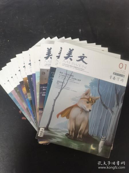 美文.青春写作2020年 月刊 全年第1-12期（第1、2、3、4、5、6、7、8、9、10、11、12期）总第558-580期 共12本合售 贾平凹主编 杂志