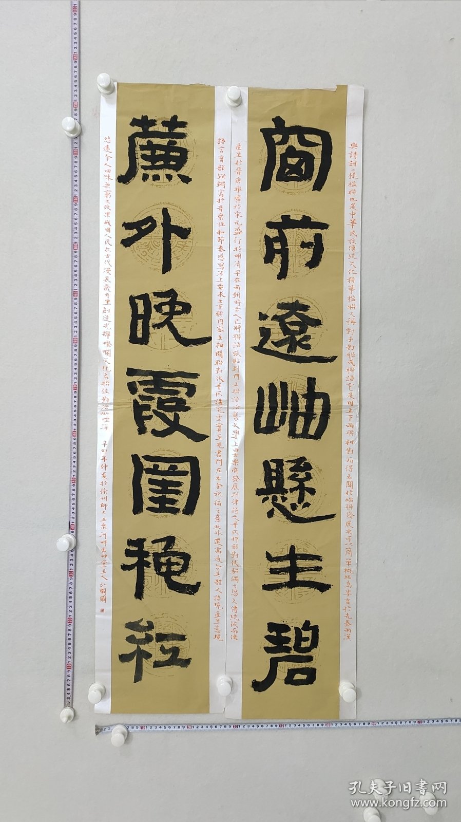 10575 江阚阚 国展精品书法（对联）江苏