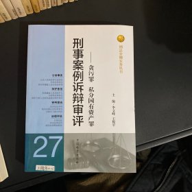 刑法分则实务丛书·刑事案例诉辩审评：贪污罪私分国有资产罪