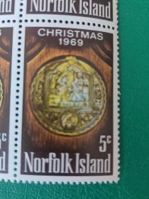诺福克群岛邮票 1969年圣诞节 1全新