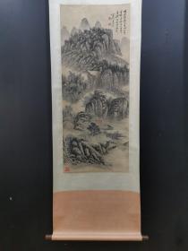 N黄宾虹，精品纸本山水109x45