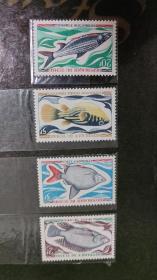 乍得1969年WWF鱼类邮票  雕刻版