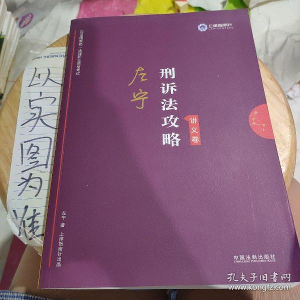 司法考试2019 上律指南针 2019国家统一法律职业资格考试：左宁刑诉法攻略·讲义卷