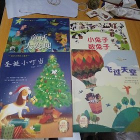 绘本大师的儿童诗：小兔子数兔子，童话大发现，圣诞小叮当，飞过天空，4册合售