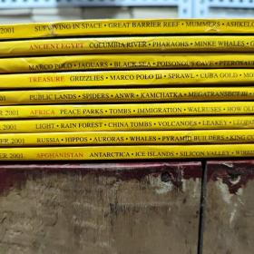 美国国家地理杂志 英文版2001年全年12期（缺失第2、3、6期，9册合售，第4、7、9、12期有图，详细参照书影）厨房洗手池下