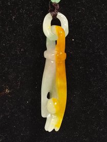 旧藏 翡翠佛手挂链，品相完整，佩戴漂亮