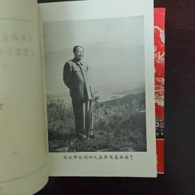 罕见1967年32开本《以林副统帅为光辉榜样无限忠于伟大领袖毛主席（上、下册）》封面有林副主席图像、内有林副主席和毛主席合影、不缺页