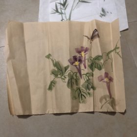 手绘牵牛花小品（无款）