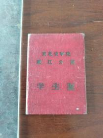 1963年 东北农学院嫩江分院学生证