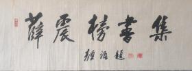 著名画家颜语先生书法《薛震榜书集》