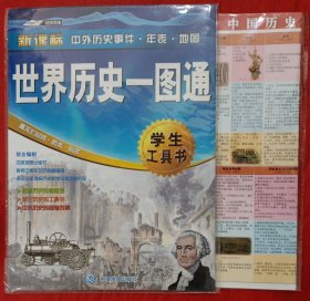 世界历史一图通、中国历史+世界历史折页版速记地图（合售）