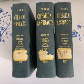 英文原版 化学文摘 Chemical Abstrats 1987 （三册）