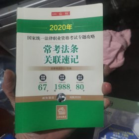 司法考试2020国家统一法律职业资格考试：专题攻略·易错高频考点+常考法条（全2册）