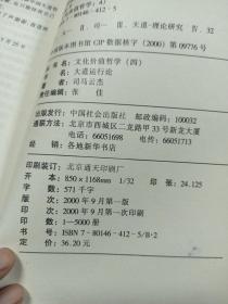 文化价值哲学.四.大道运行论:关于中国民族魂或最高精神的研究