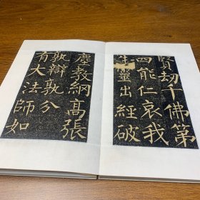 旧碑帖旧拓本《法师玄秘塔碑》精品石碑拓本两册全，49 折，98页