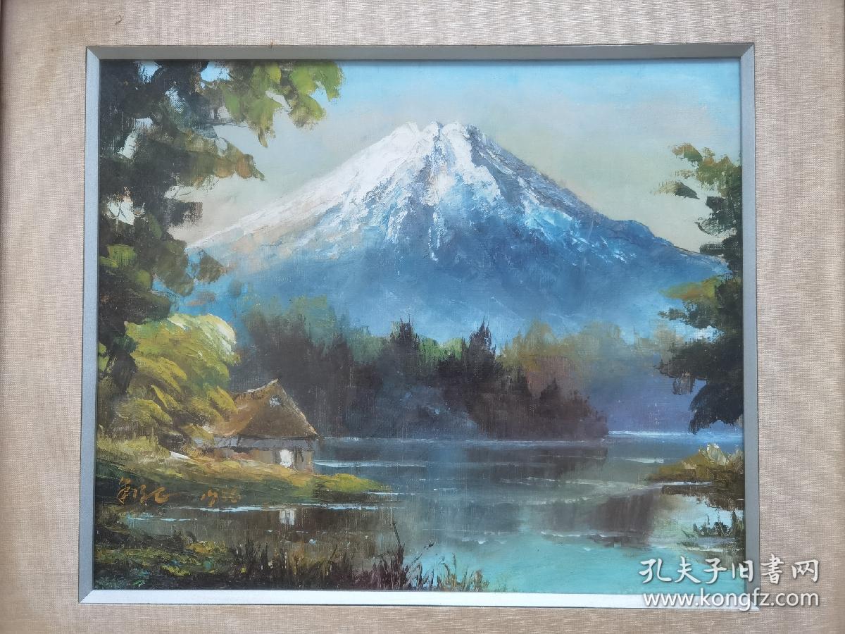 富士山老油画！