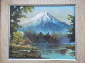 富士山老油画！