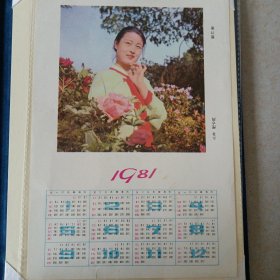 1981年 年历 花季 朝鲜文 꽃시절