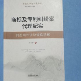 商标及专利纠纷案代理纪实：典型案件诉讼策略详解（内页干净品好）