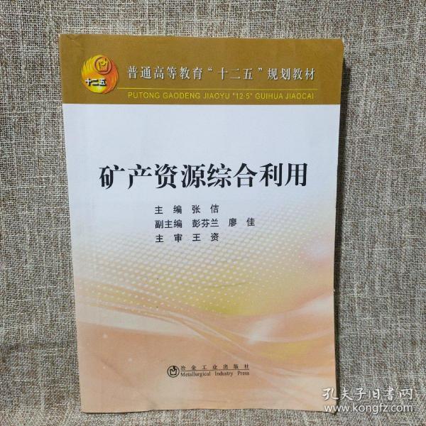 矿产资源综合利用/普通高等教育“十二五”规划教材