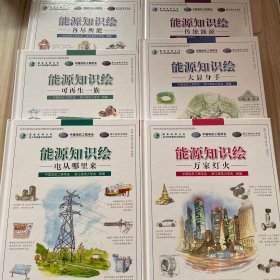 能源知识绘（全六册）：《万家灯火》《大显身手》《电从哪里来》《传统能源》《可再生一族》《各尽所能》6本合售
