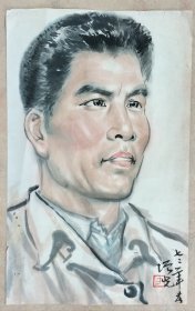 现当代著名画家方增先人物肖像真迹(22厘米，34厘米) 感兴趣的话点“我想要”和我私聊吧～