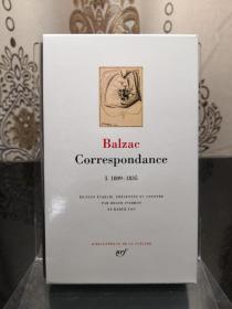 HONORÉ DE BALZAC Correspondance, tome I : 1809-1835 巴尔扎克 书信集第一卷 LA PLEIADE 七星文库 法语/法文原版 小牛皮封皮 23K金书名烫金 36克圣经纸可以保存几百年不泛黄